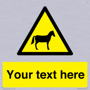 Custom warning horses